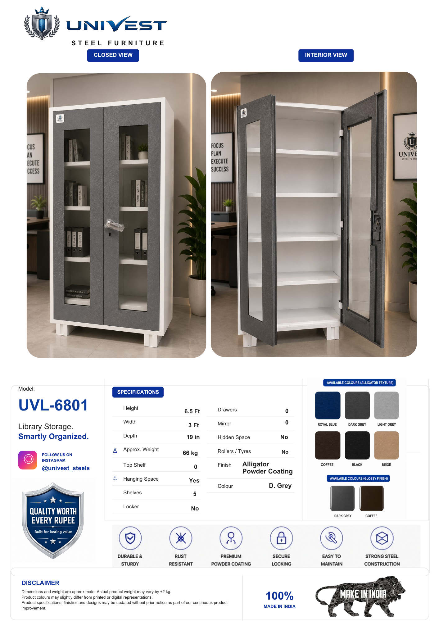 UNIVEST UVL-6801