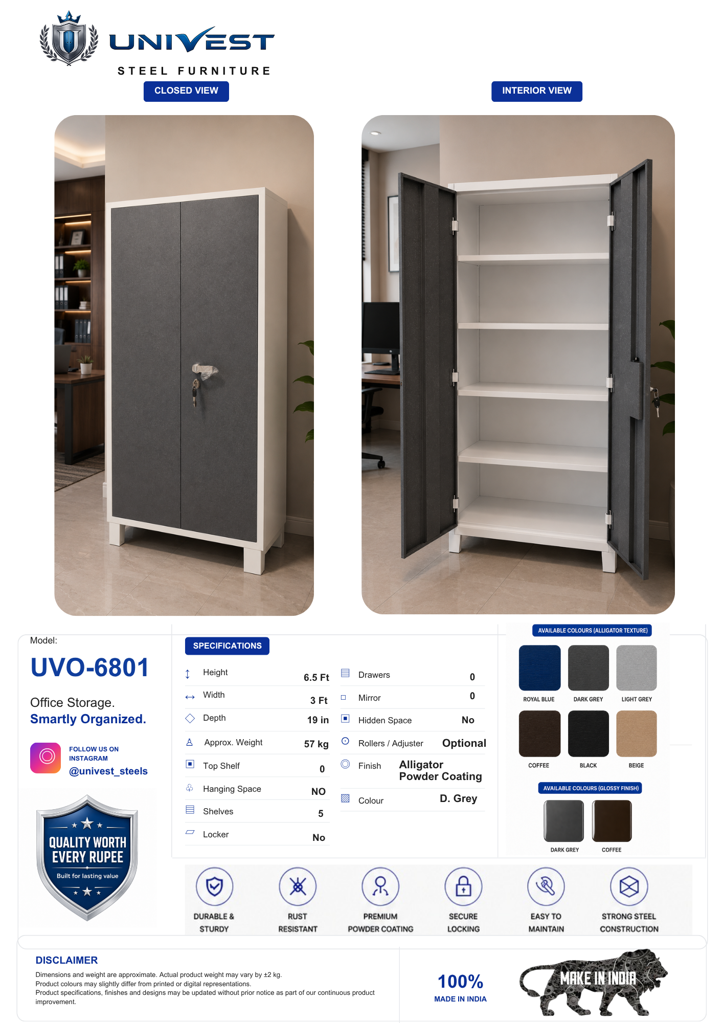 UNIVEST UVO-6801