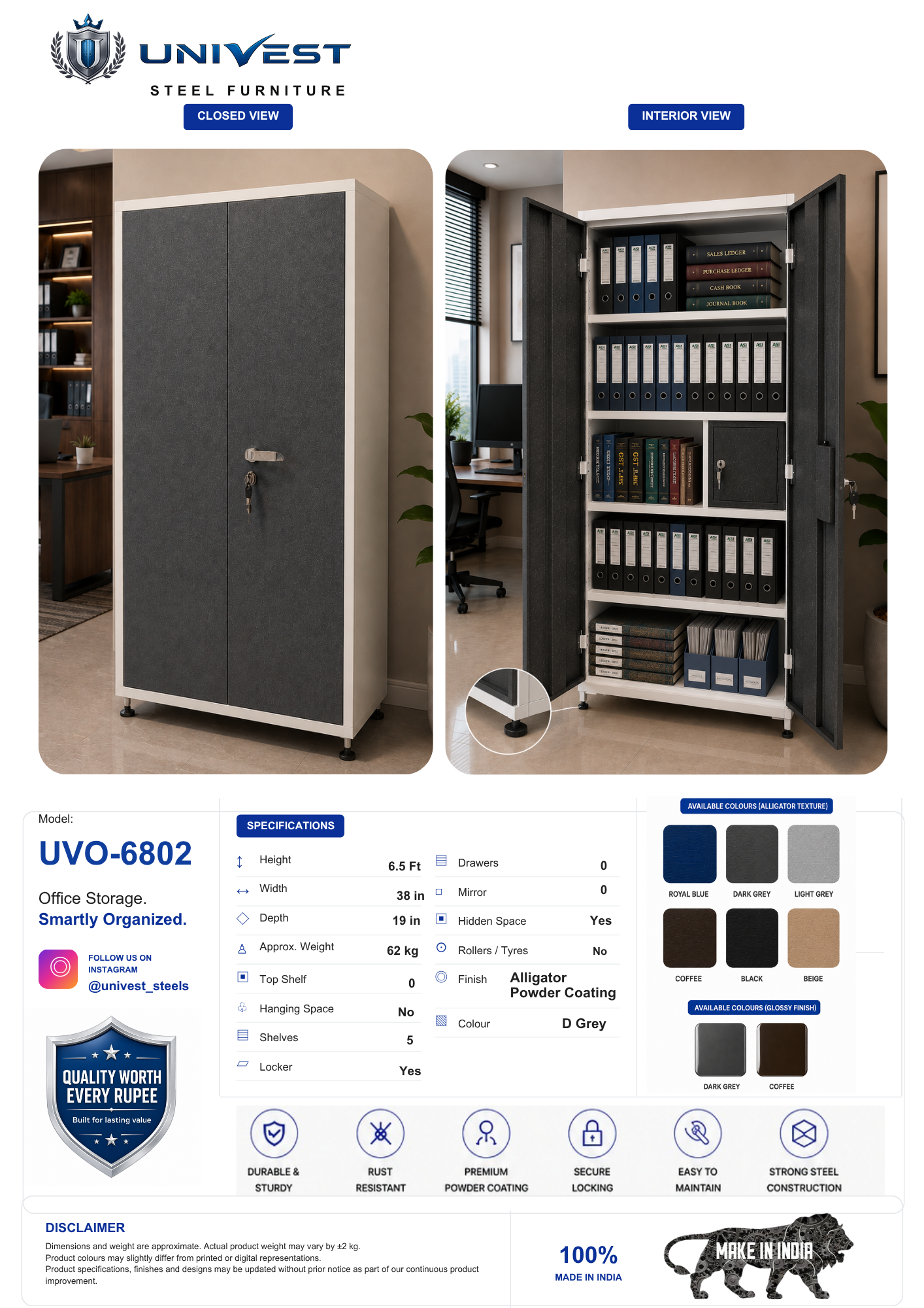 UNIVEST UVO-6802