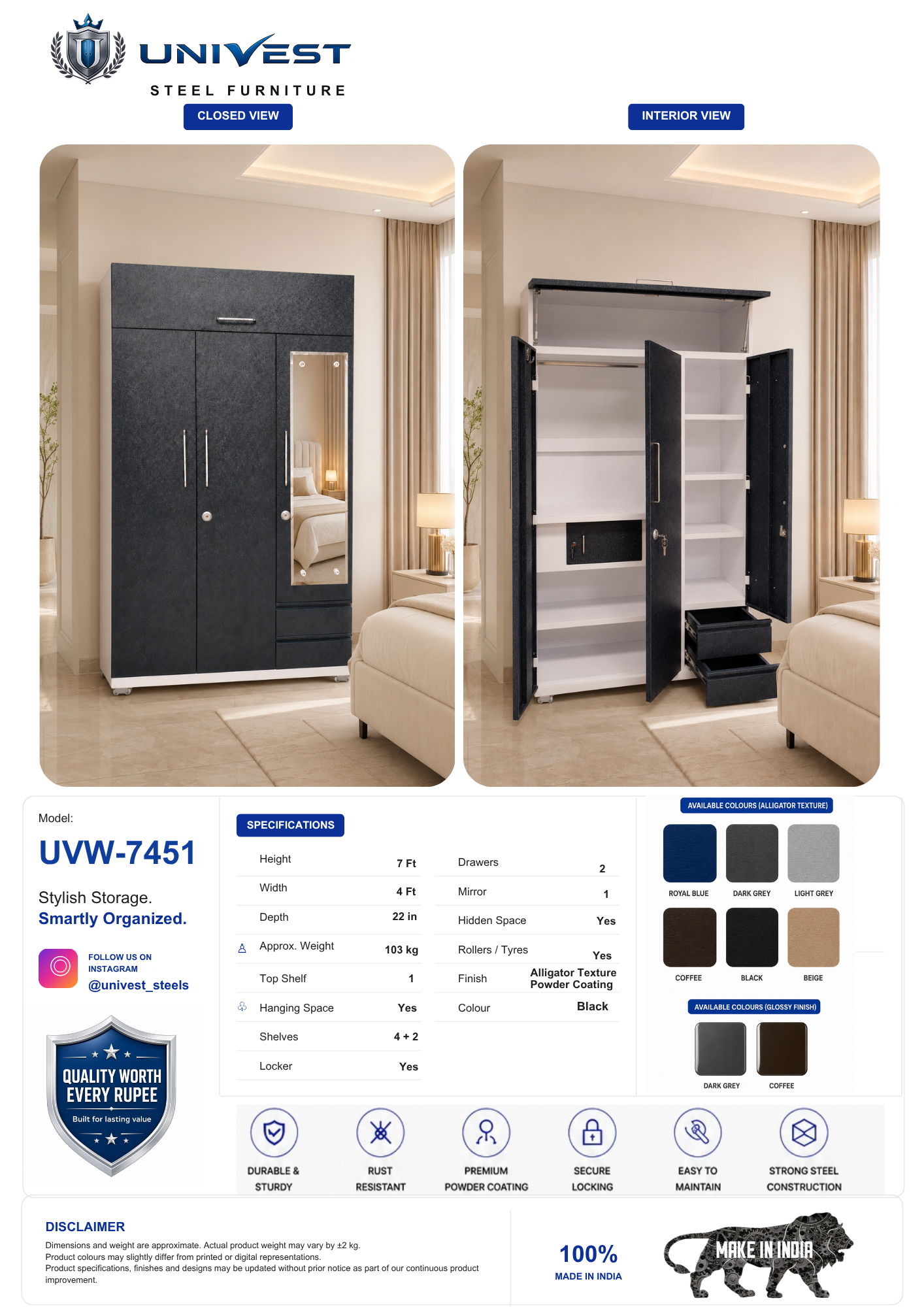 UNIVEST UVW-7451