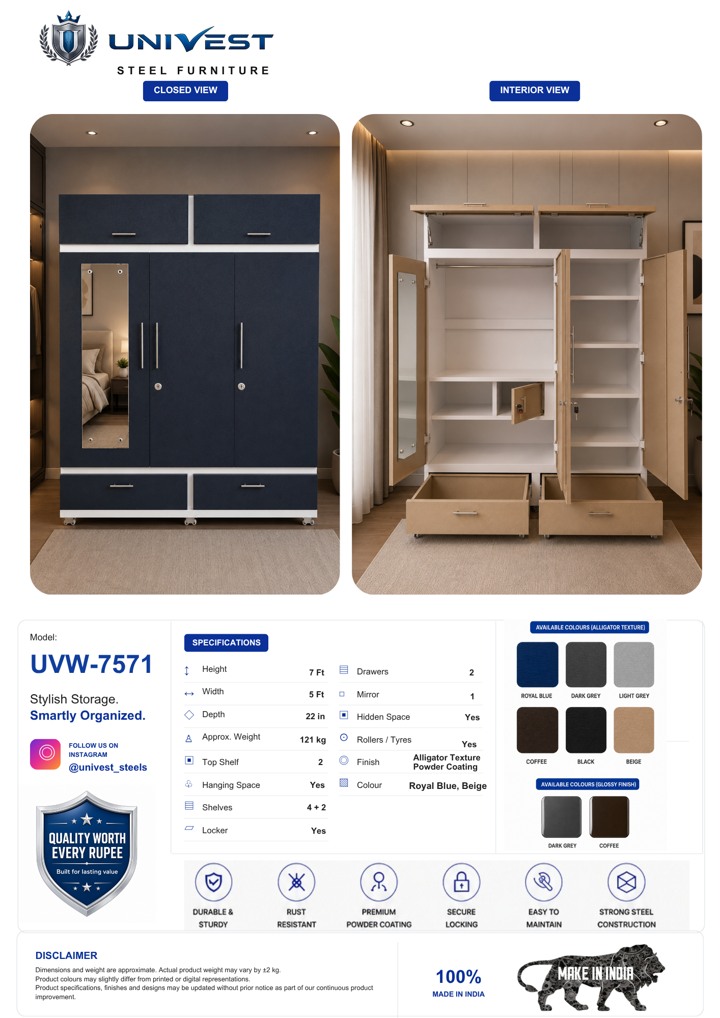 UNIVEST UVW-7571