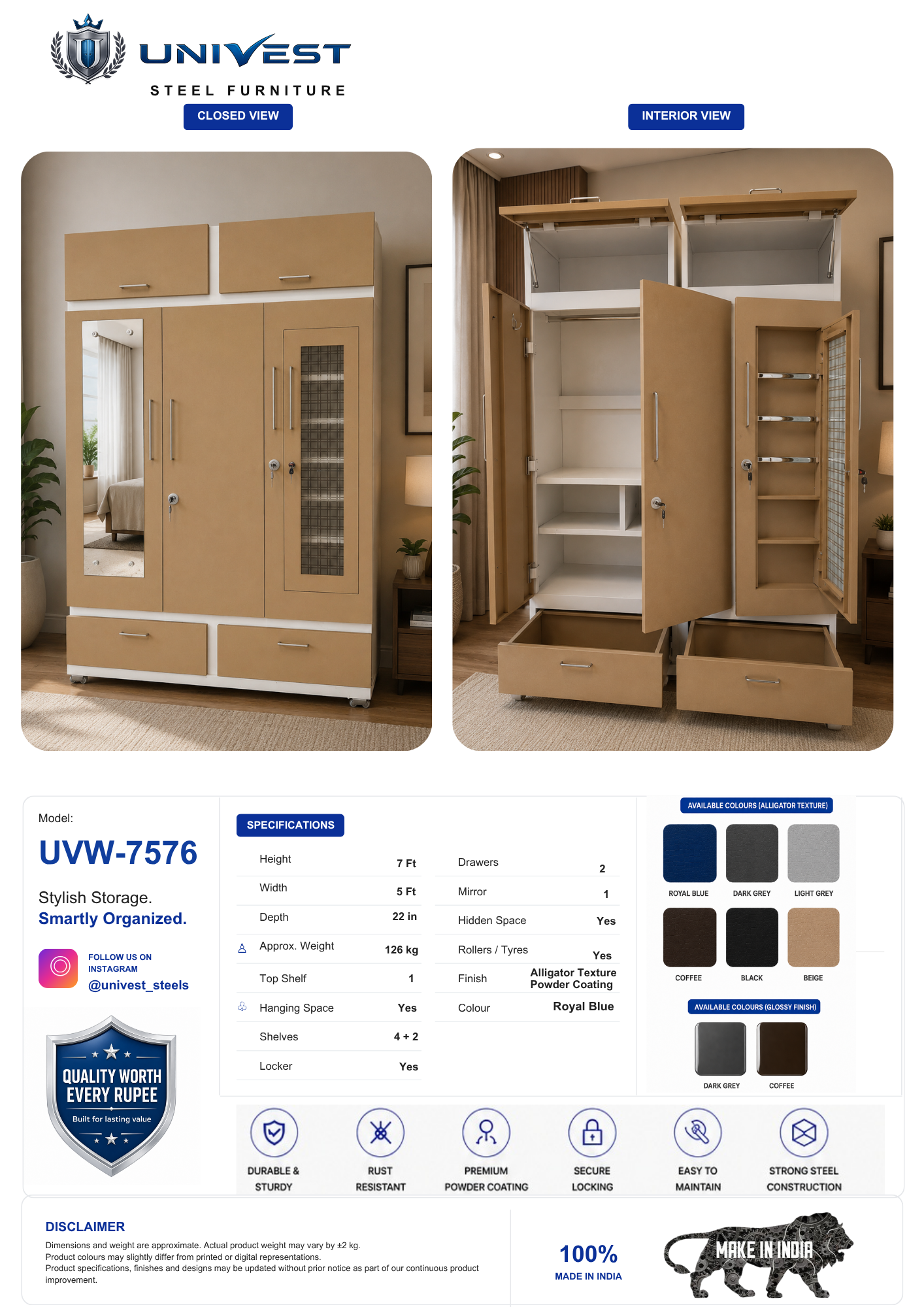 UNIVEST UVW-7576