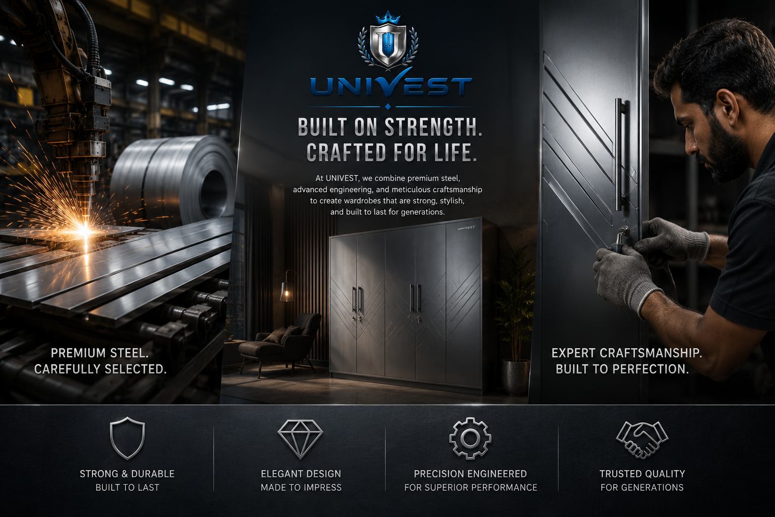 Steel furniture manufacturing and craftsmanship